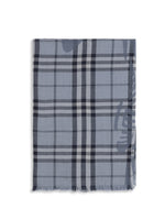 Light Blue Knight Check Scarf 1