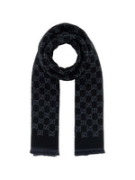 Black GG Logo Scarf 1