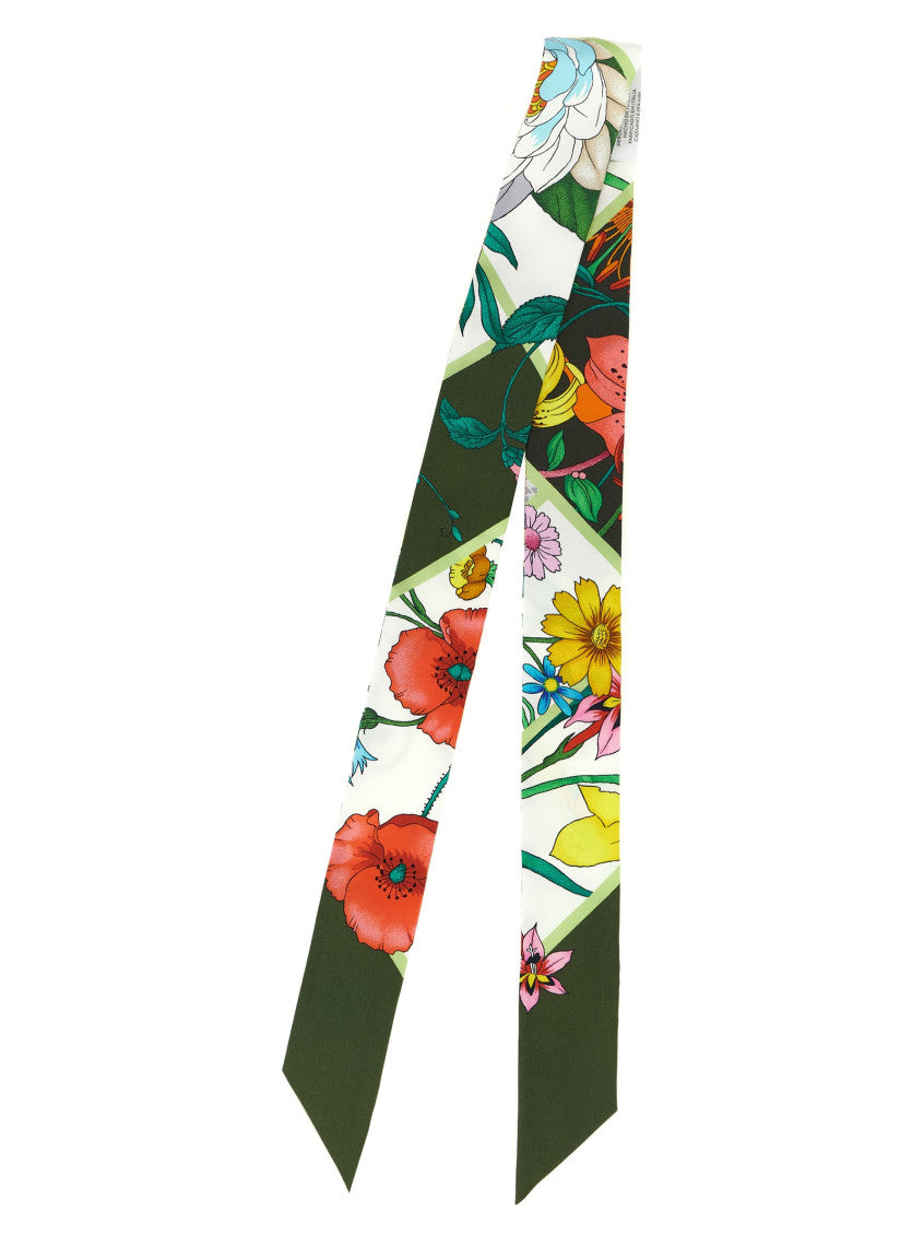 Green Flora Bandana Scarf 2