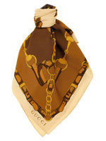 Brown Morsetto Printed Scarf 1