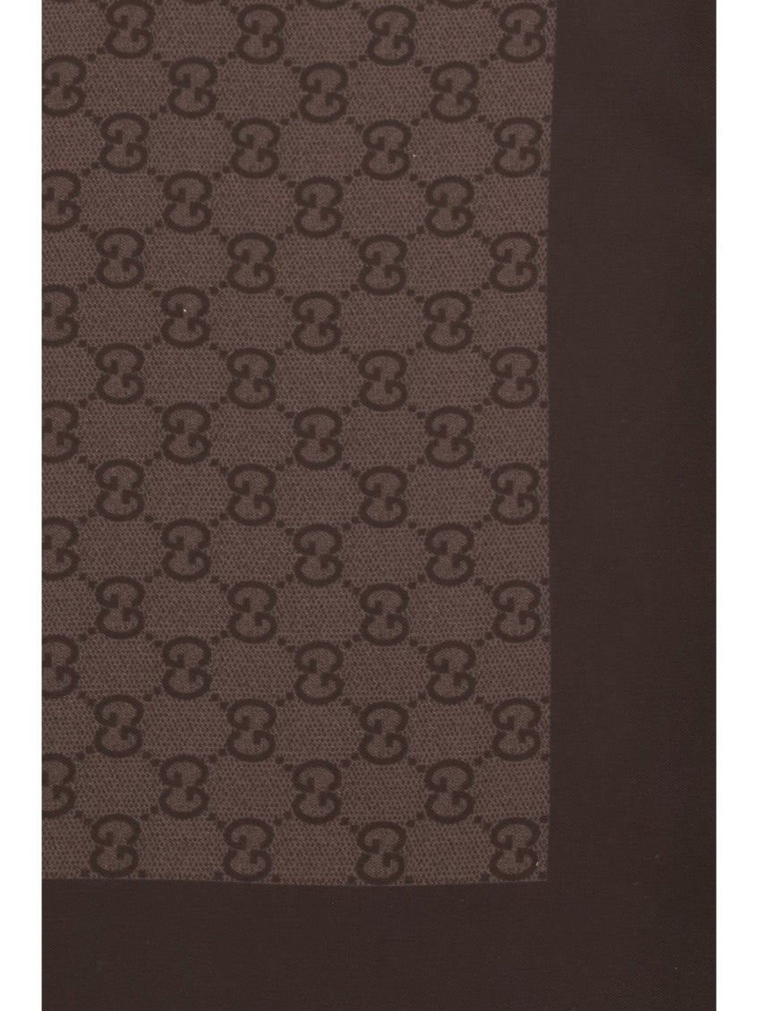 Brown GG Logo Scarf 3