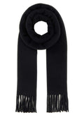 Black Fringed Scarf 1
