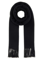 Black Fringed Scarf 1