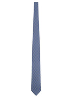 Blue Logo Printed Tie 1