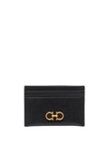 Black Gancini leather credit card case 1
