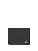 Black Gancini Logo Card Holder 1