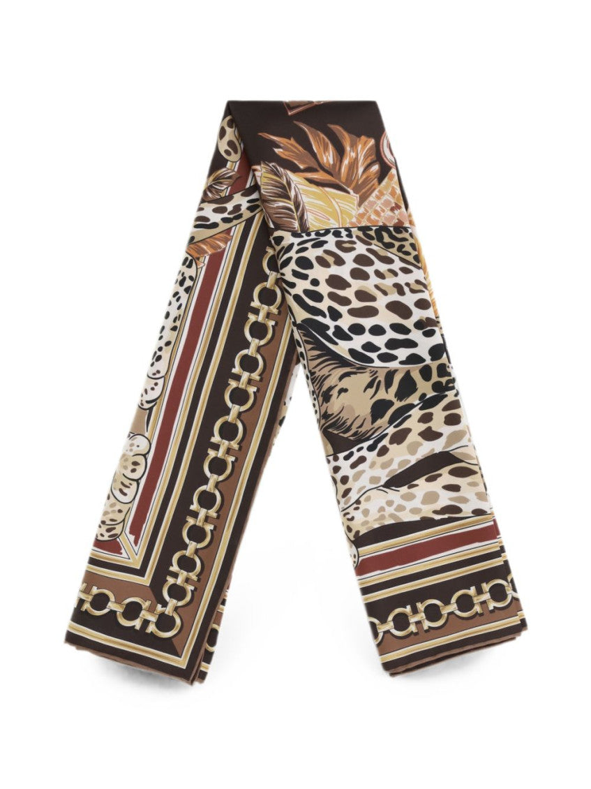 Brown Animal Print Scarves 2
