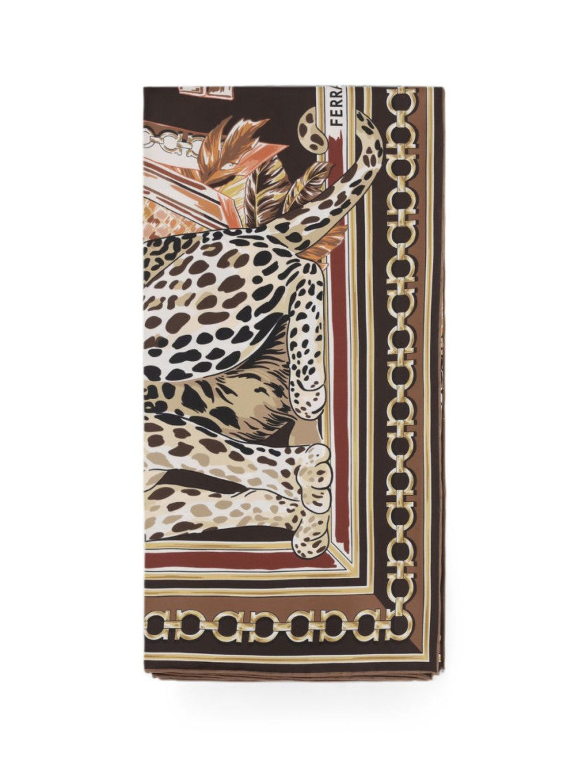 Brown Animal Print Scarves 3