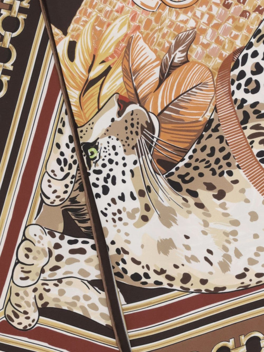 Brown Animal Print Scarves 4