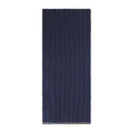 Navy Blue Ribbed Scarf 1