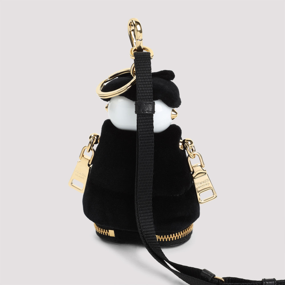 Black Soft Robot Charm Key Holder 4