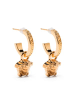 Golden Medusa Hoop Earrings 1