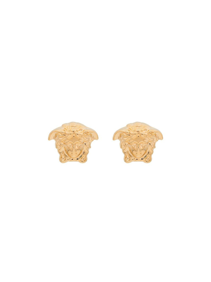 Golden Medusa Stud Earrings 1
