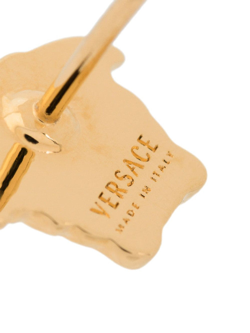 Golden Medusa Stud Earrings 3