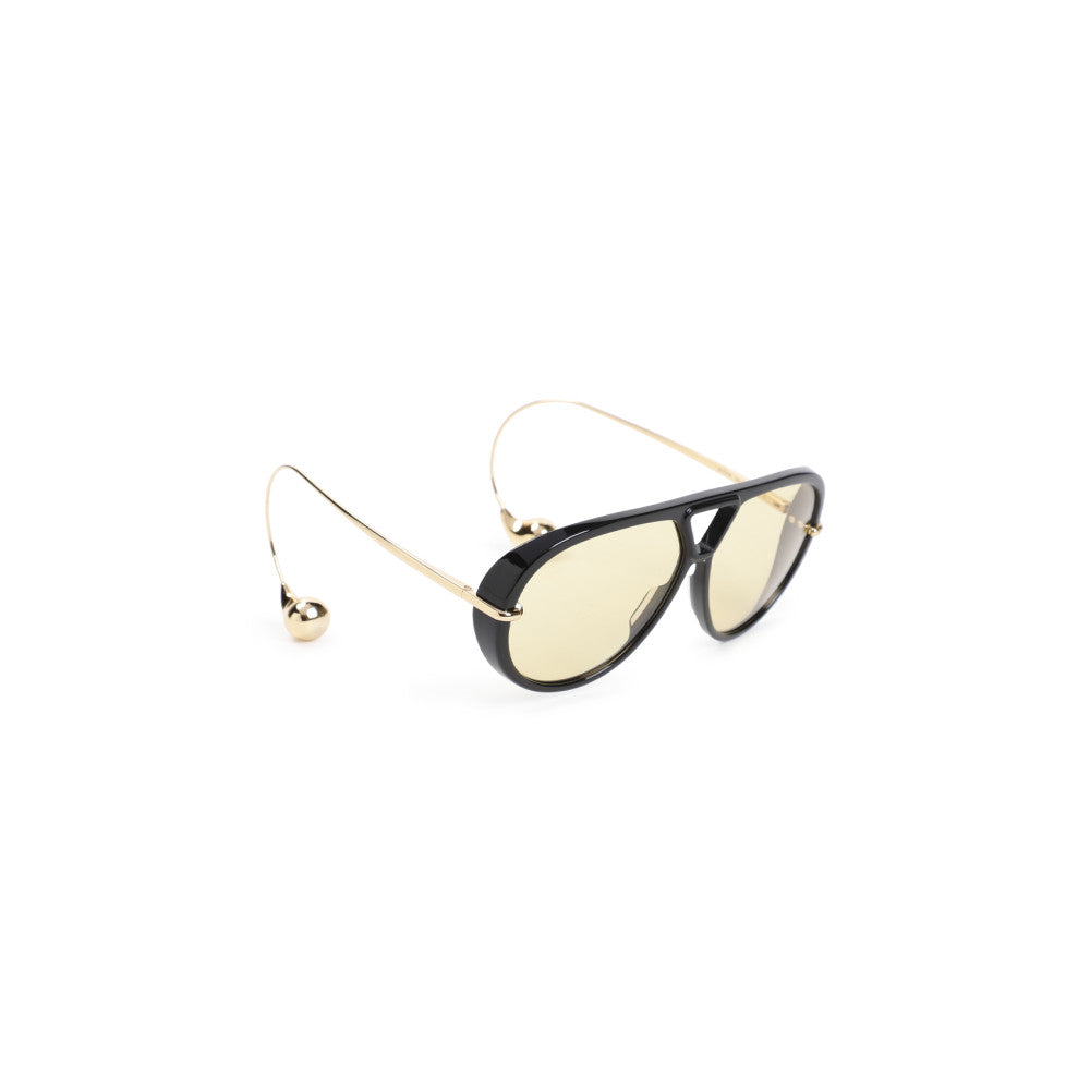 Black Golden Classic Aviator Sunglasses 1