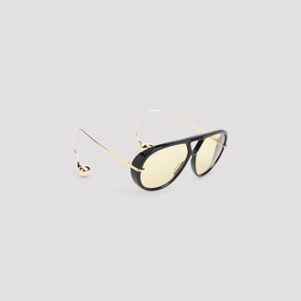 Black Golden Classic Aviator Sunglasses 3