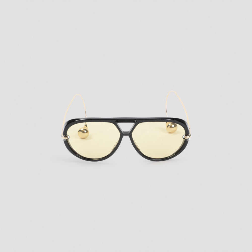 Black Golden Classic Aviator Sunglasses 4