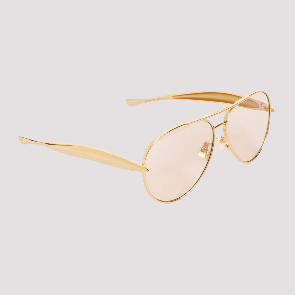 Golden Brown Aviator Sunglasses 3