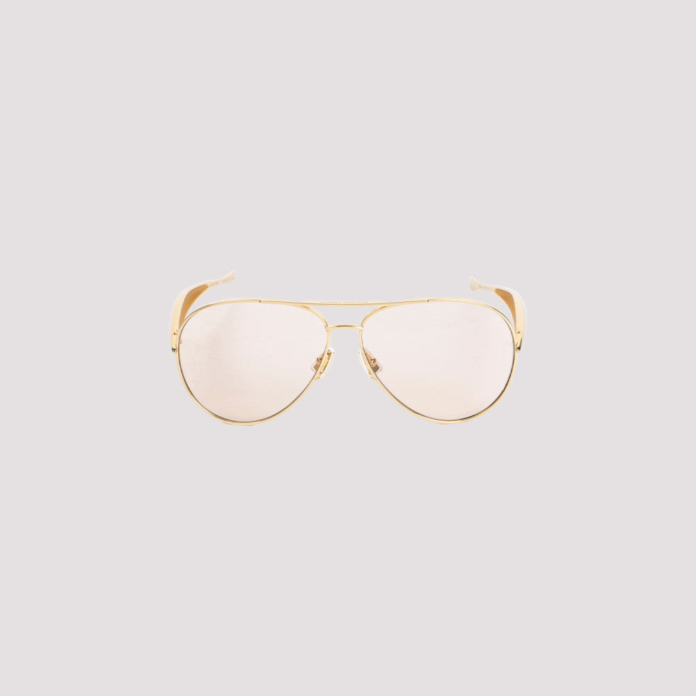 Golden Brown Aviator Sunglasses 4