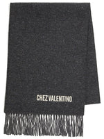 Grey VLogo Textured Scarf 1