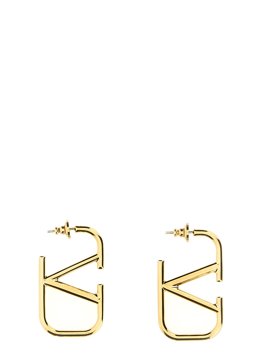 Gold VLogo Signature Earrings 1