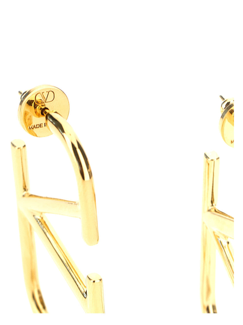 Gold VLogo Signature Earrings 2