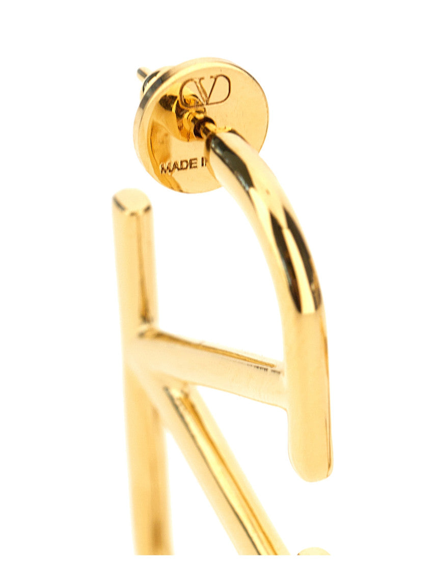 Gold VLogo Signature Earrings 3