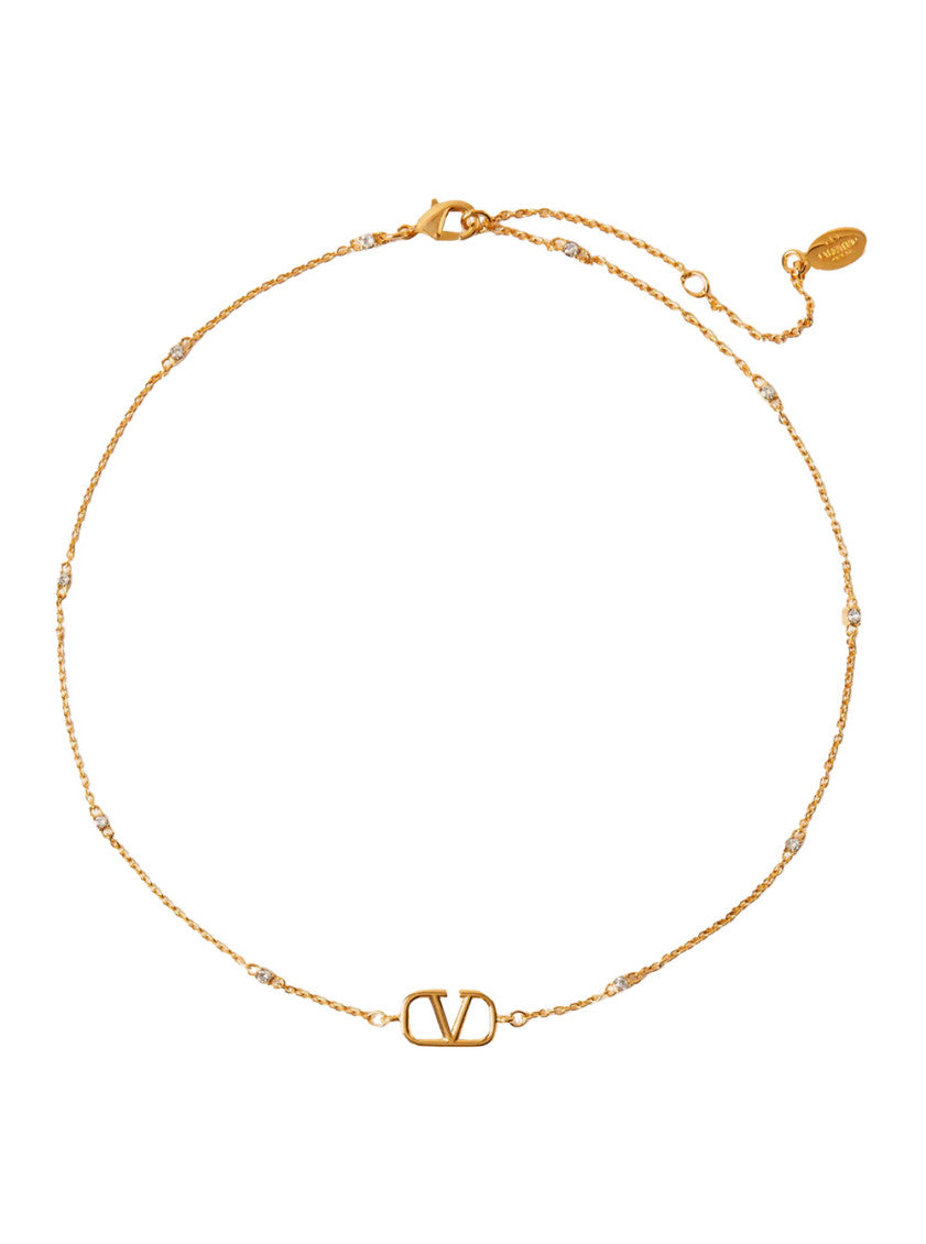 Golden VLogo Necklace 1