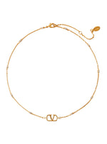 Golden VLogo Necklace 1