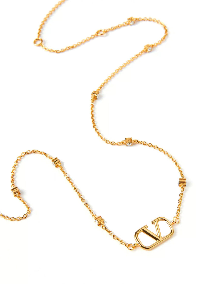 Golden VLogo Necklace 3