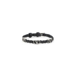 Black Signature Leather Bracelet 1
