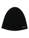 Black Logo Beanie Cap 1
