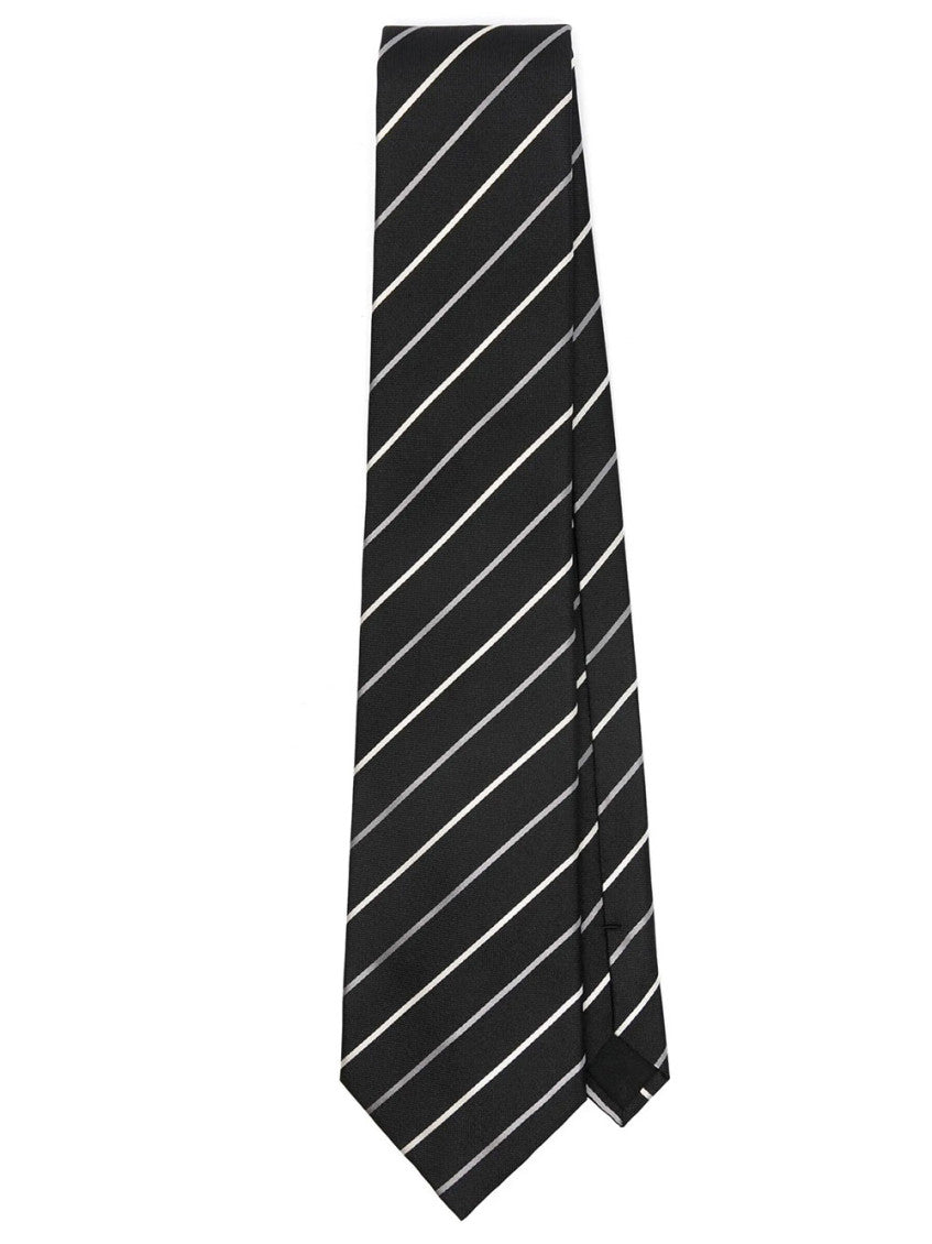 Black Striped Tie 1