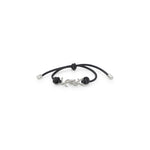 Black Monogram Cord Bracelet 1