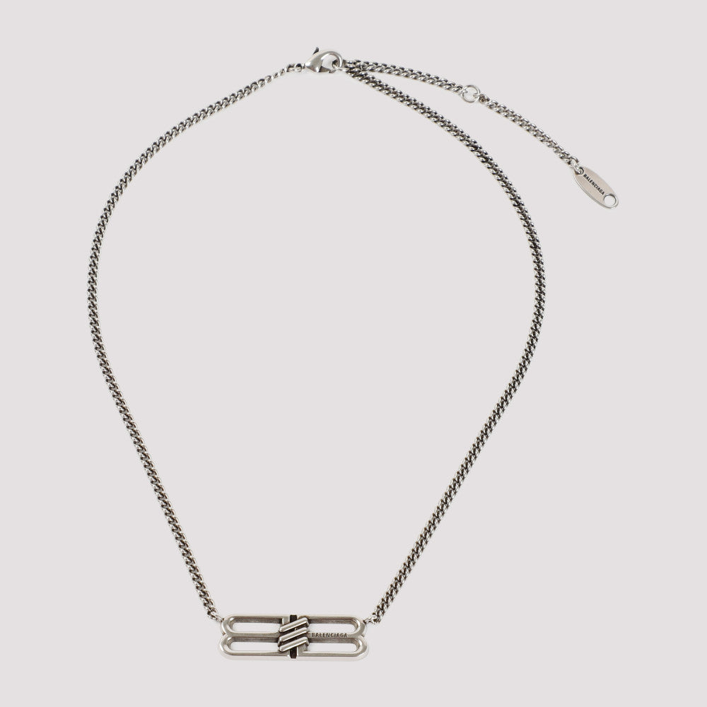 Silver BB Icon Necklace 3