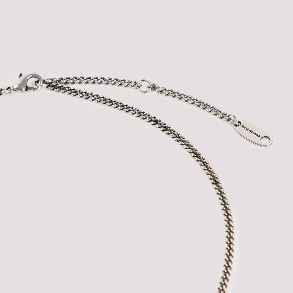 Silver BB Icon Necklace 4