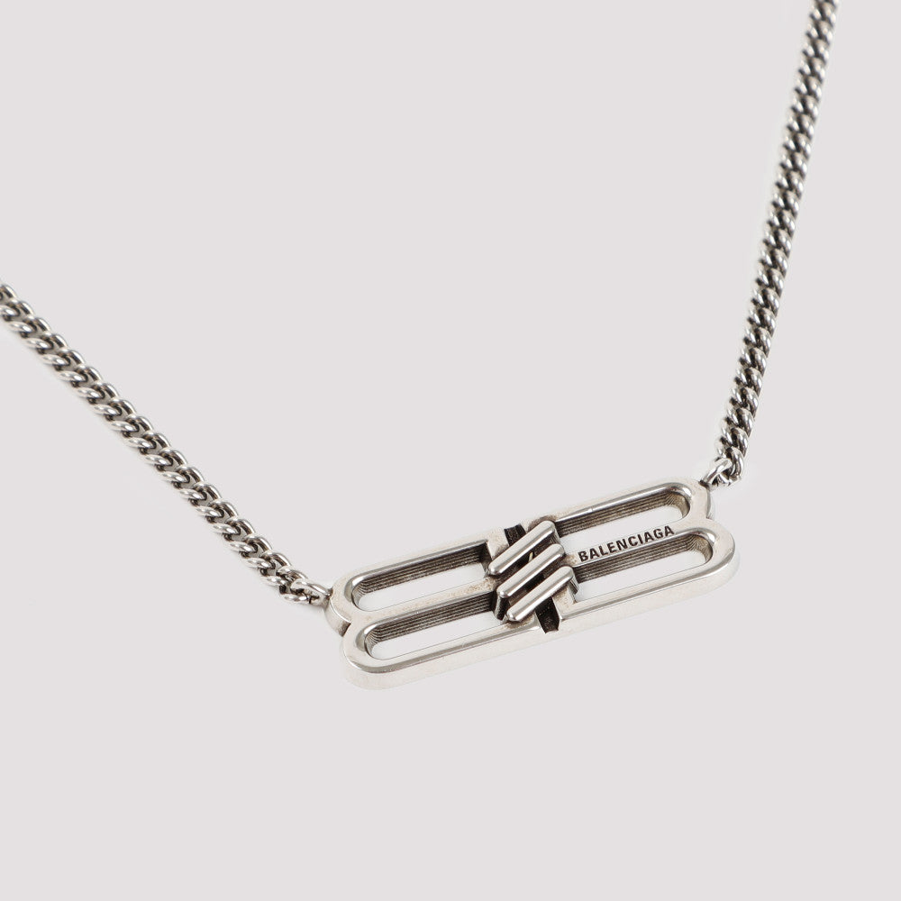 Silver BB Icon Necklace 5