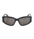 Black Rectangular Logo Sunglasses 1