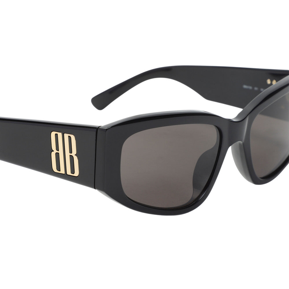 Black Rectangular Logo Sunglasses 3