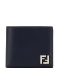 Navy Blue Classic Solid Logo Wallet 1