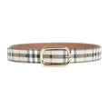Beige Archive Checks Formal Belt 1