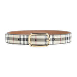 Beige Archive Checks Formal Belt 1