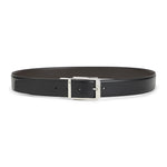 Black Logo Buckle Solid Belt 1