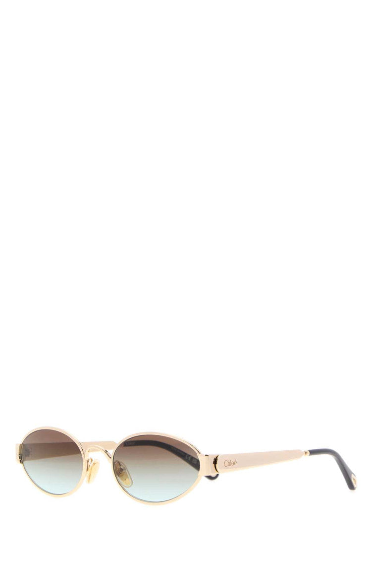 Golden Oval Sunglasses 1