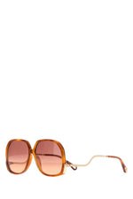 Rust Havana Square Sunglasses 1