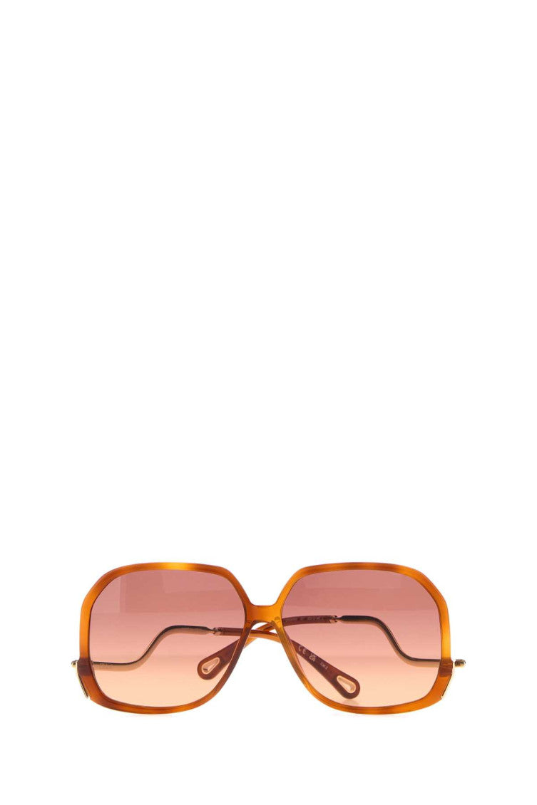 Rust Havana Square Sunglasses 2