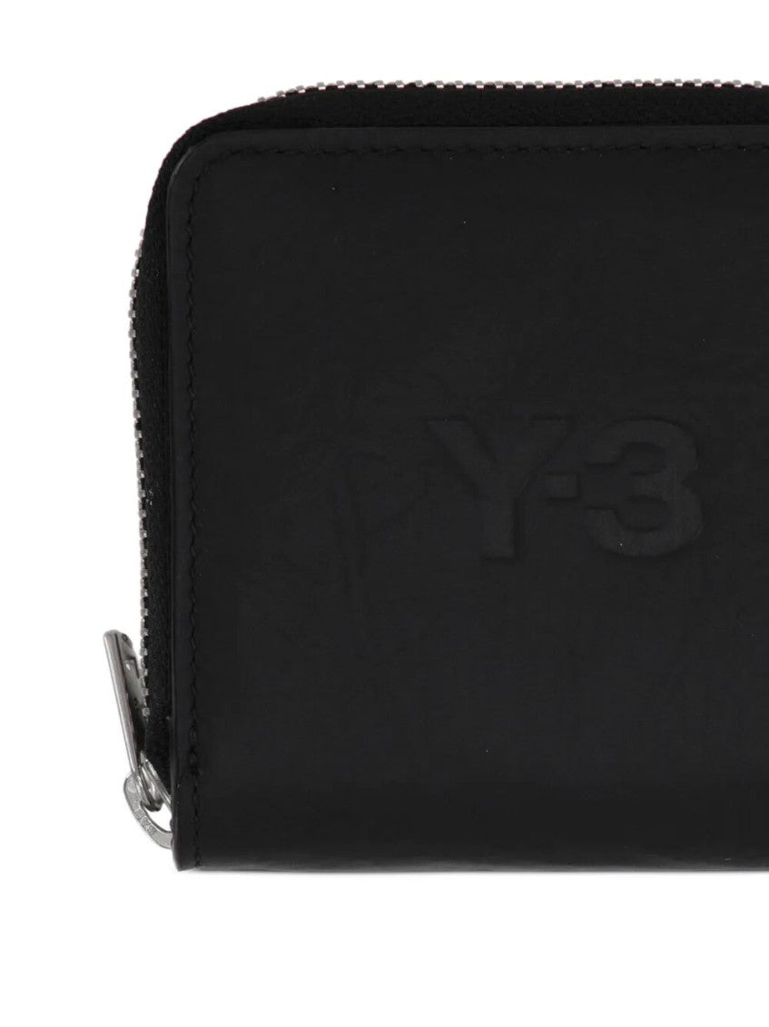 Black Logo Zip Around Wallet 3