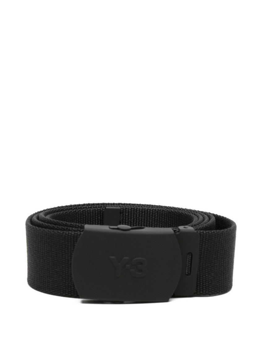 Black Logo Buckle Belt 1