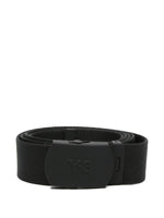 Black Logo Buckle Belt 1
