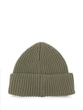 Green Rib Knitted Beanie Cap 1